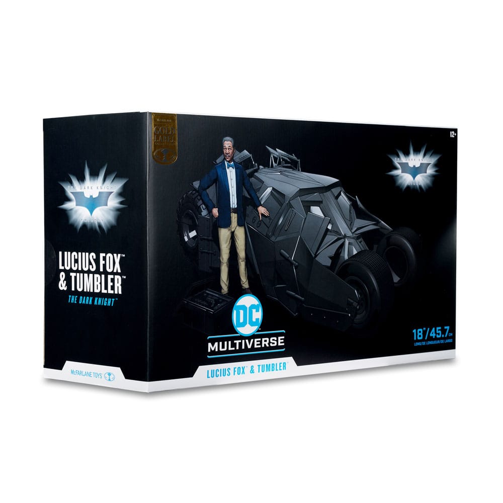 Tumbler with Lucius Fox (The Dark Knight) (Gold Label) DC Multiverse Vehicle