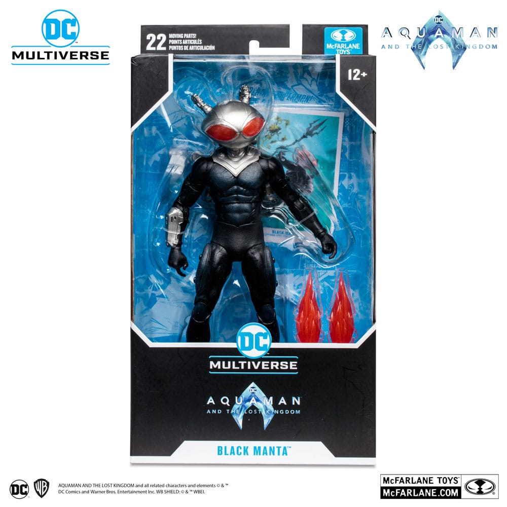 Aquaman and the Lost Kingdom DC Multiverse Action Figure Black Manta 18 cm