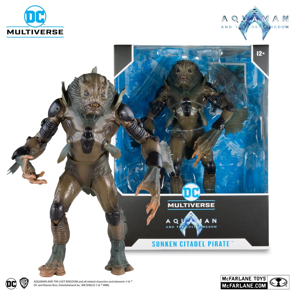Aquaman and the Lost Kingdom DC Multiverse Megafig Action Figure Sunken Citadel Pirate 30 cm - Damaged packaging