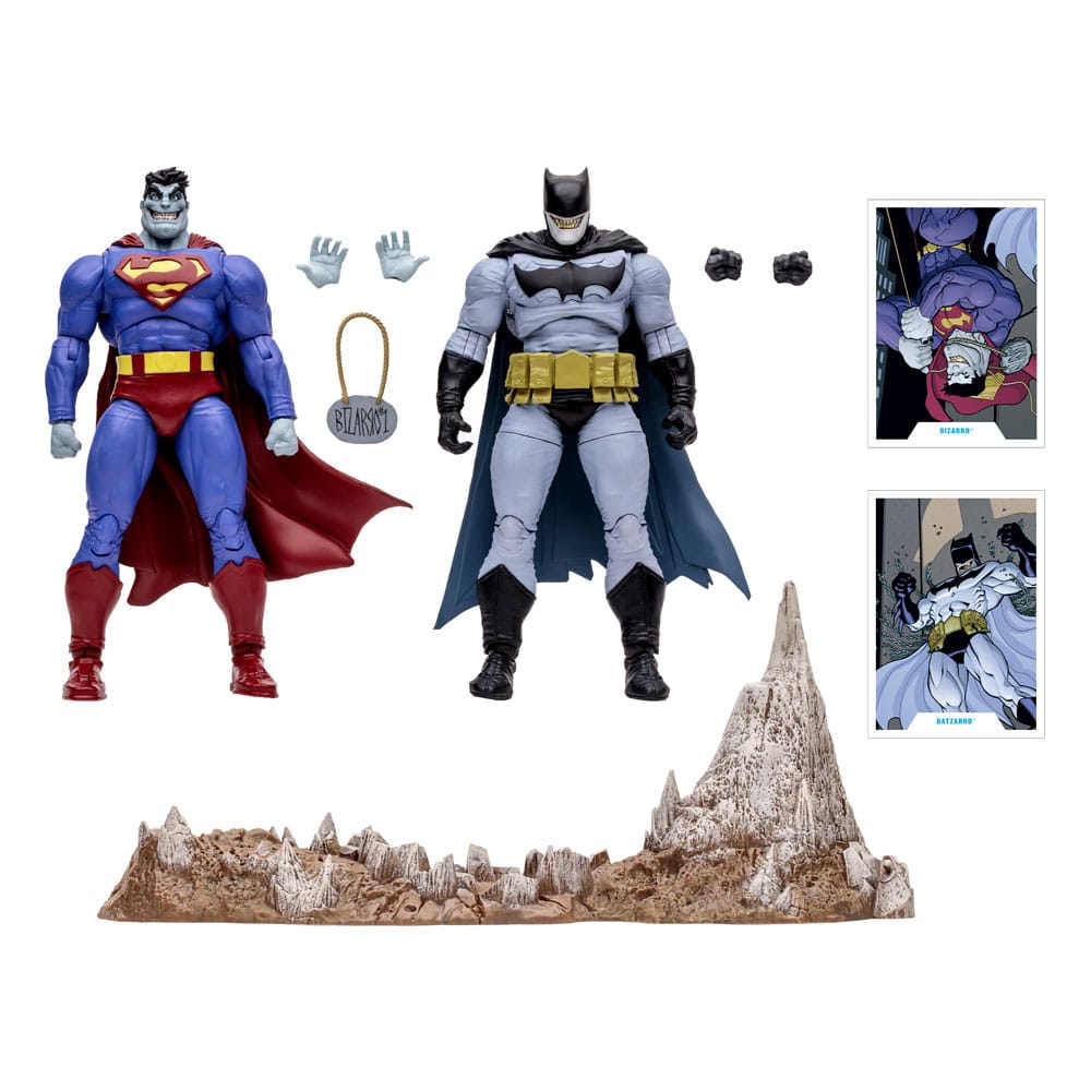 DC Multiverse Action Figure 2-Pack Bizarro & Batzarro 18 cm