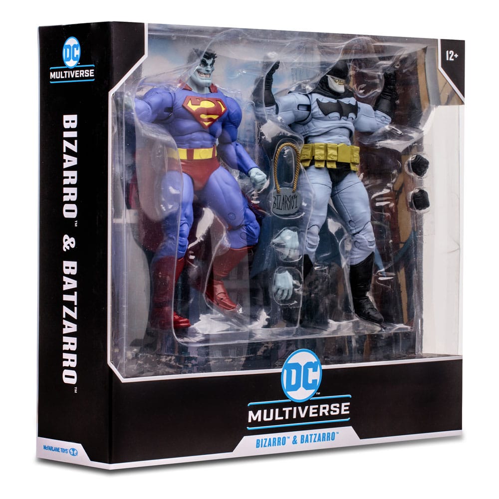 DC Multiverse Action Figure 2-Pack Bizarro & Batzarro 18 cm