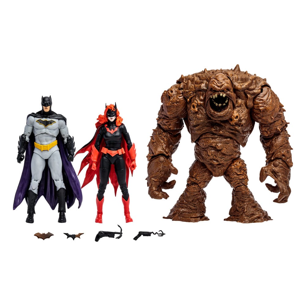 DC Multiverse Action Figures Multipack Clayface, Batman & Batwoman (DC Rebirth) (Gold Label) 18 cm