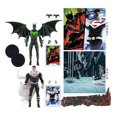 DC Collector Action Figure Pack of 2 Batman Beyond Vs Justice Lord Superman 18 cm