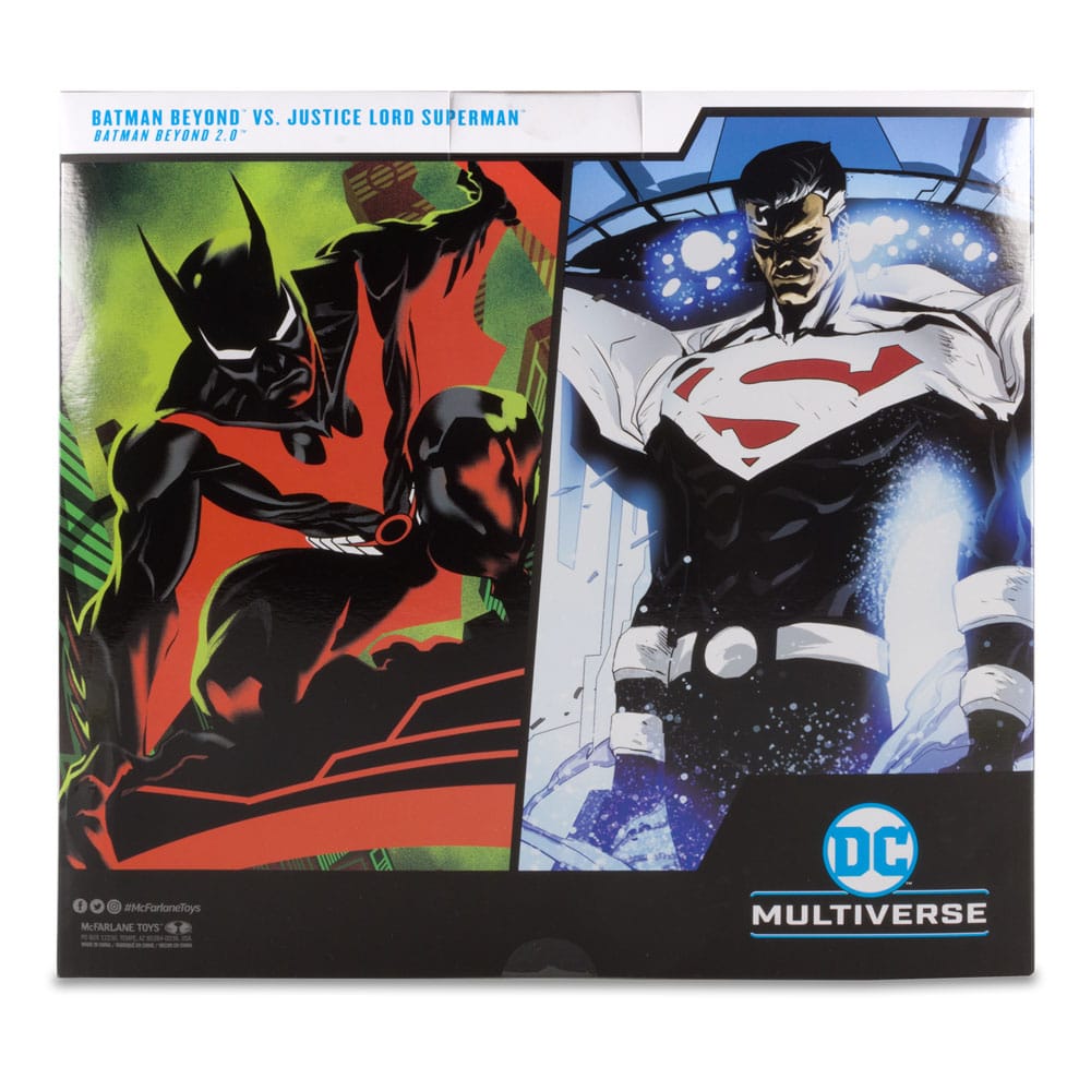 DC Collector Action Figure Pack of 2 Batman Beyond Vs Justice Lord Superman 18 cm