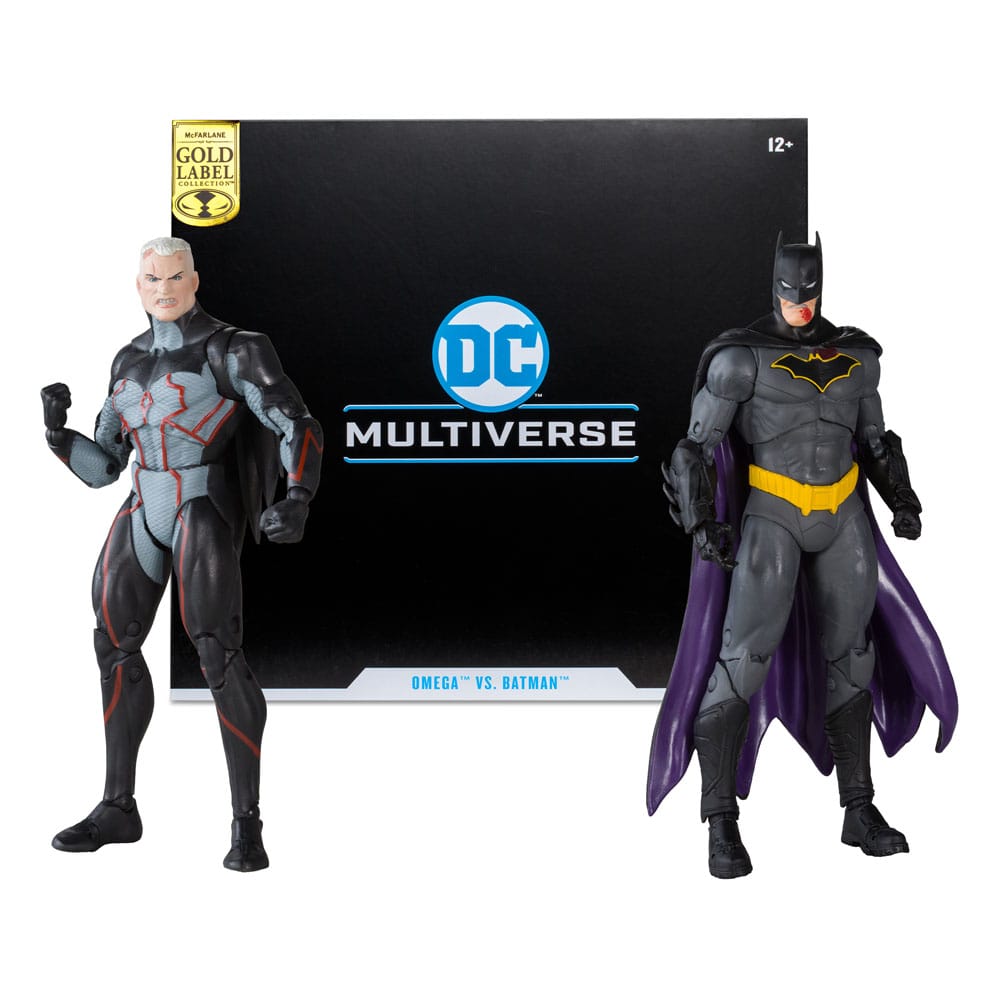 DC Collector Action Figures Pack of 2 Omega (Unmasked) & Batman (Bloody)(Gold Label) 18 cm - Damaged packaging