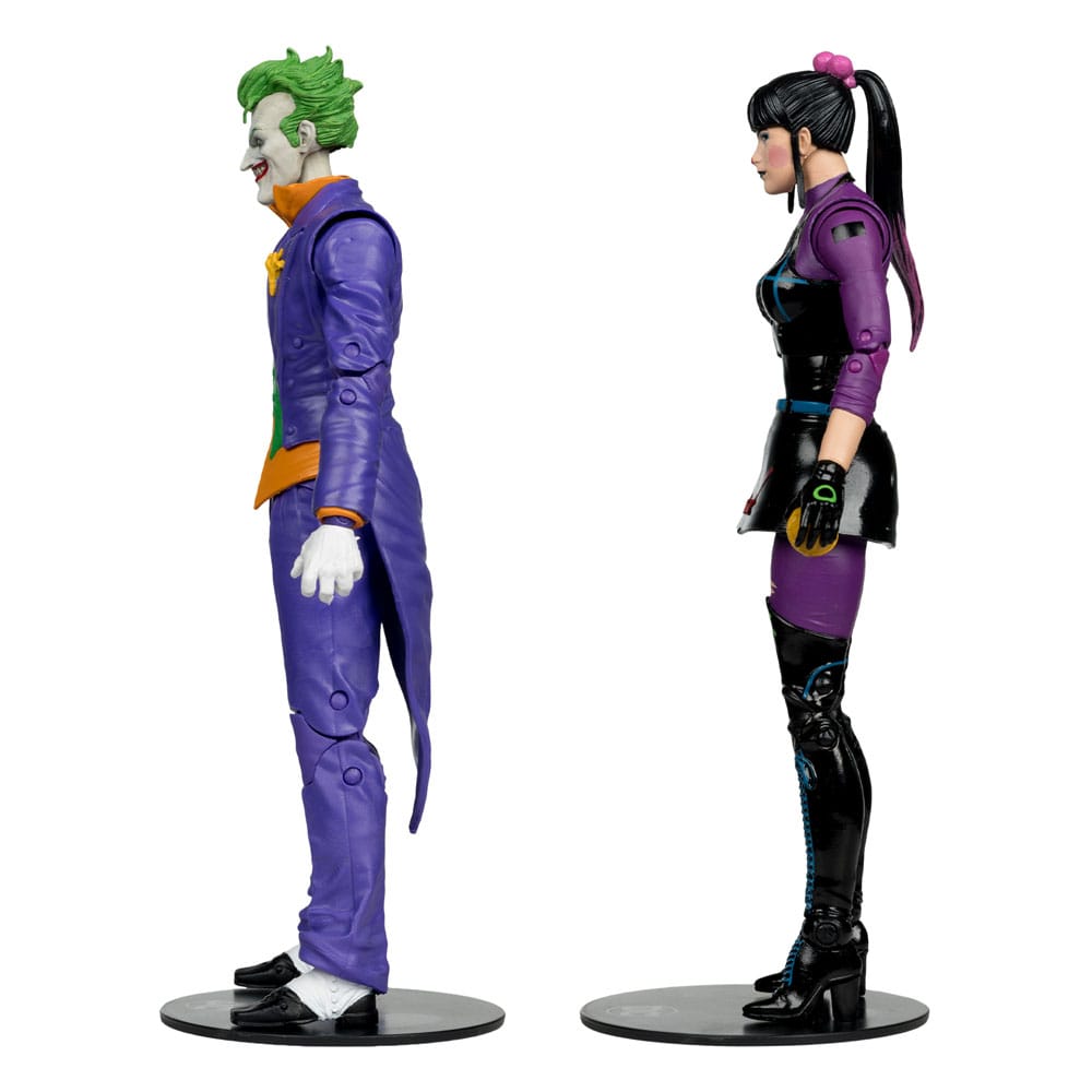 DC Multiverse Action Figures Pack of 2 The Joker &amp; Punchline 18 cm