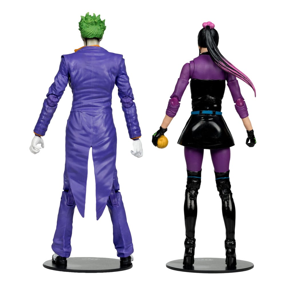 DC Multiverse Action Figures Pack of 2 The Joker &amp; Punchline 18 cm