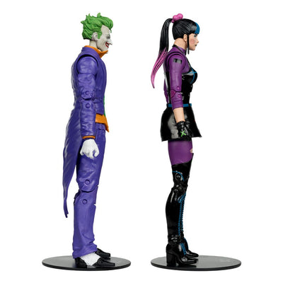 DC Multiverse Action Figures Pack of 2 The Joker & Punchline 18 cm