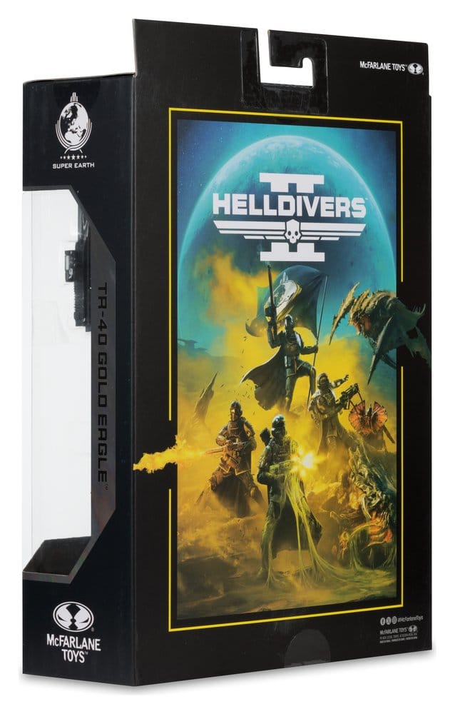 Helldivers II McFarlane Gaming Edition Action Figure T4-40 Gold Eagle 18 cm