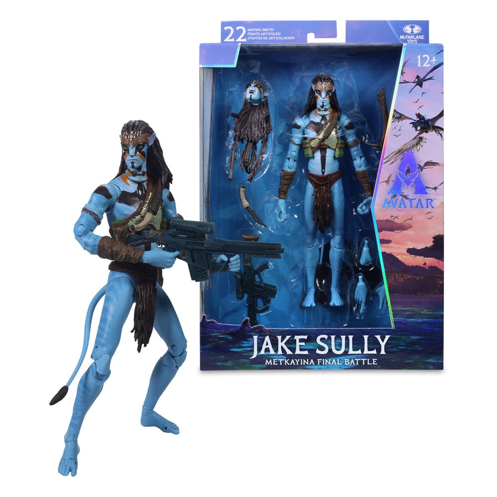 Avatar: Fire and Ash Action Figure Jake Sully (Metkayina Final Battle) 18 cm