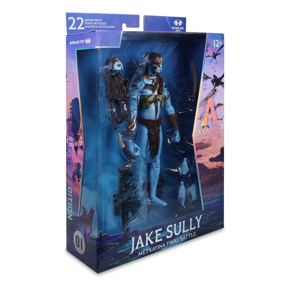 Avatar: Fire and Ash Action Figure Jake Sully (Metkayina Final Battle) 18 cm