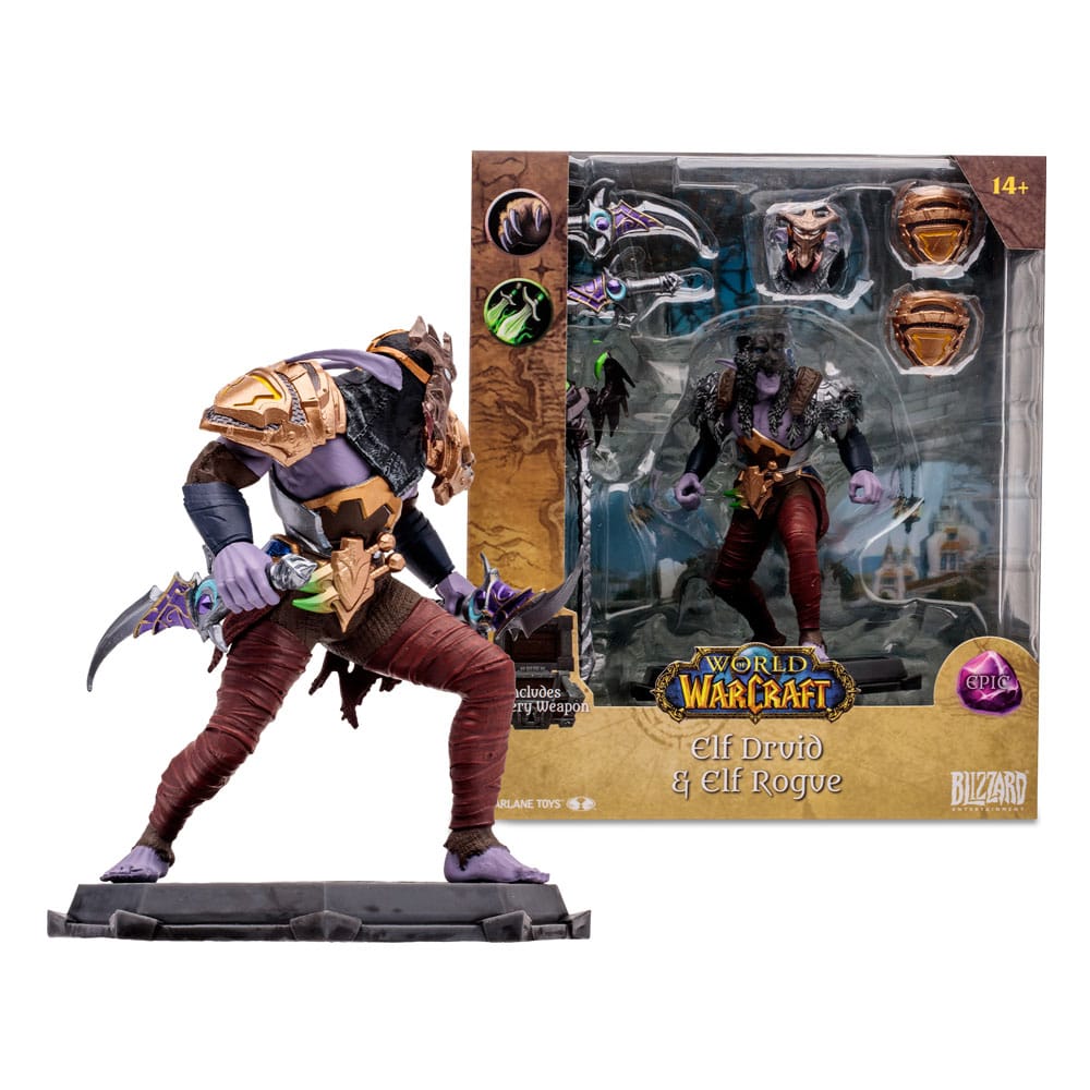 World of Warcraft Action Figure Night Elf Druid Rogue (Epic) 15 cm