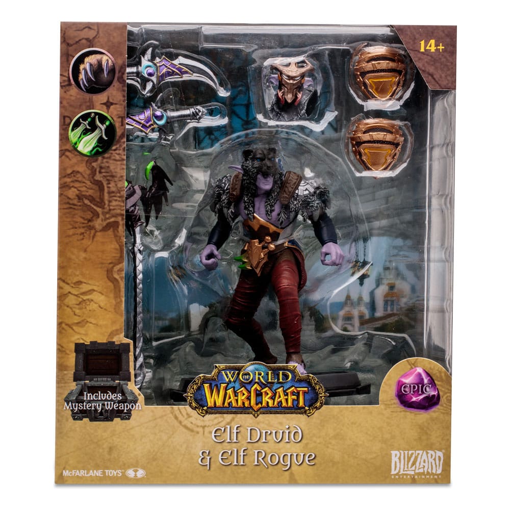 World of Warcraft Action Figure Night Elf Druid Rogue (Epic) 15 cm