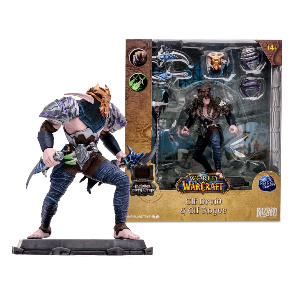 World of Warcraft Action Figure Night Elf Druid Rogue (Rare) 15 cm