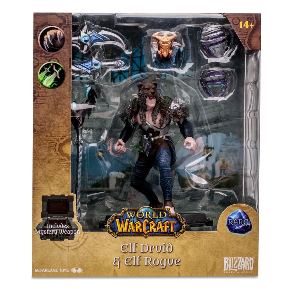 World of Warcraft Action Figure Night Elf Druid Rogue (Rare) 15 cm