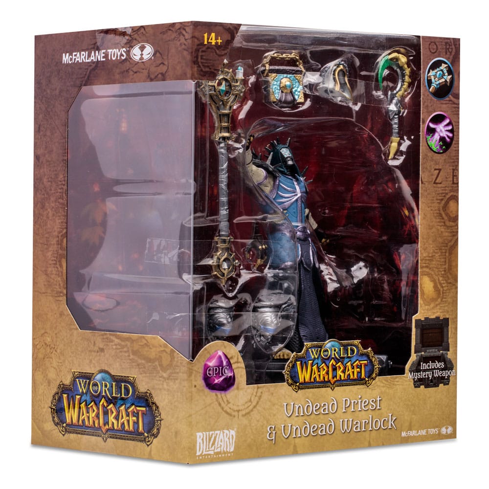 World of Warcraft Action Figure Undead Priest Warlock (Epic) 15 cm - Damaged packaging