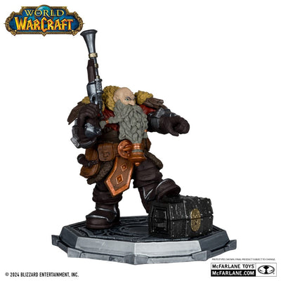 World of Warcraft PVC Statue 2-Pack 1/12 Dwarf Hunter: Beast Master &amp; Pandaren: Monk (Gold Label) 15 cm