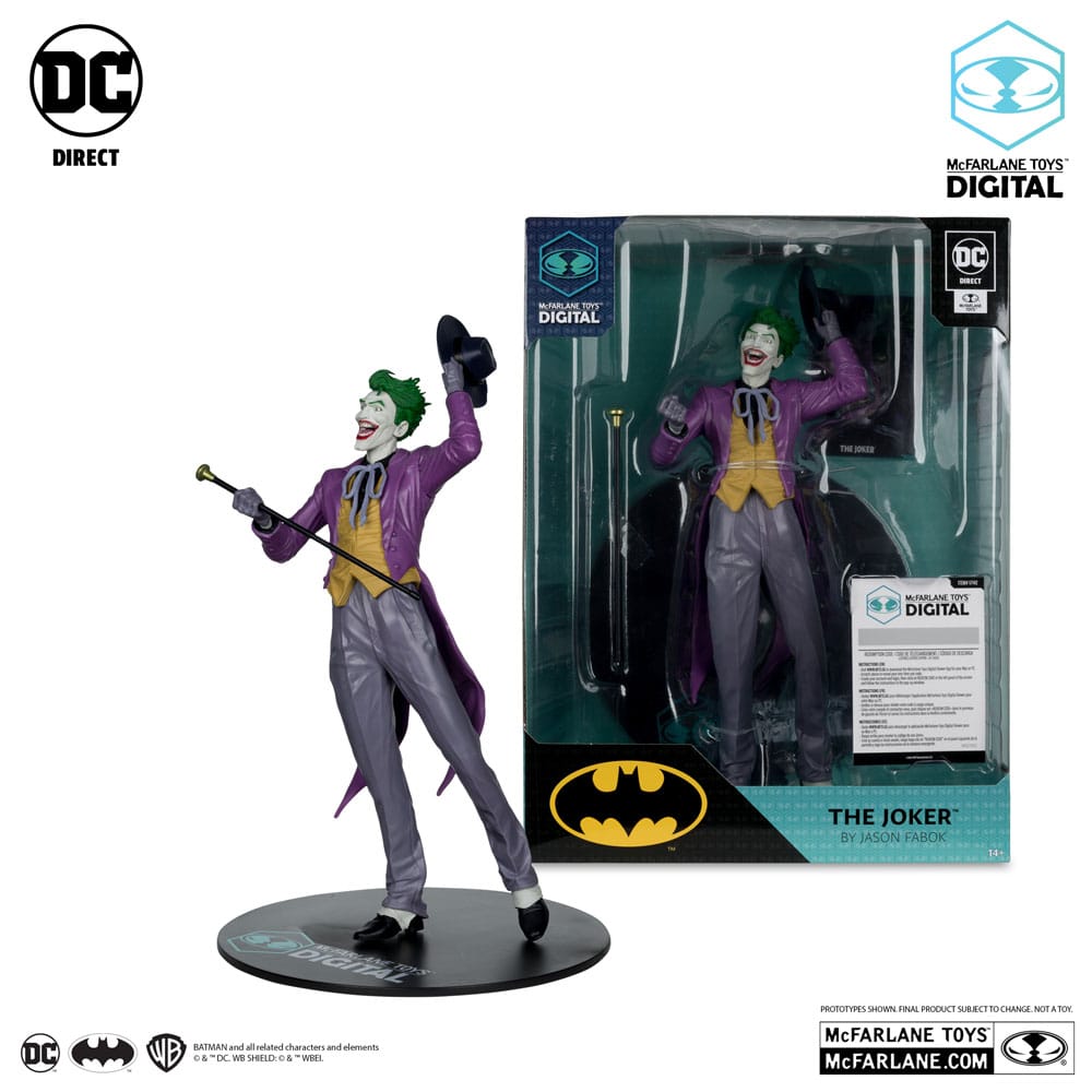 DC Direct PVC Statue 1/6 The Joker by Jason Fabok (McFarlane Digital) 29 cm  - Damaged packaging