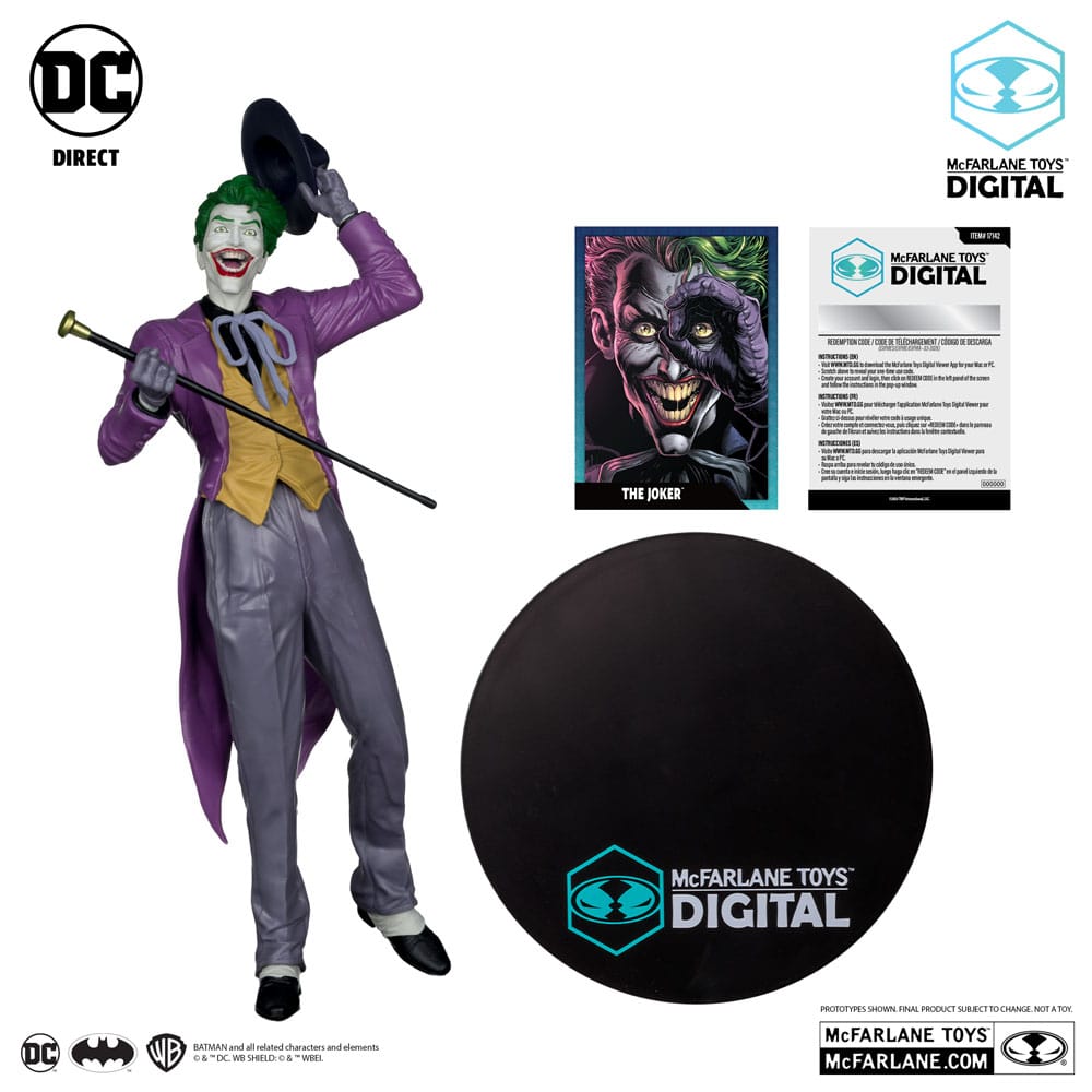 DC Direct PVC Statue 1/6 The Joker by Jason Fabok (McFarlane Digital) 29 cm  - Damaged packaging