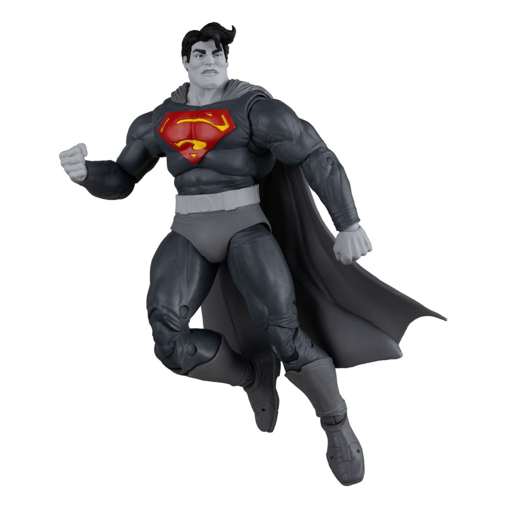DC Multiverse Action Figure Superman (The Dark Knight Returns) (Black &amp; White Accent Edition) (Gold Label) 18 cm