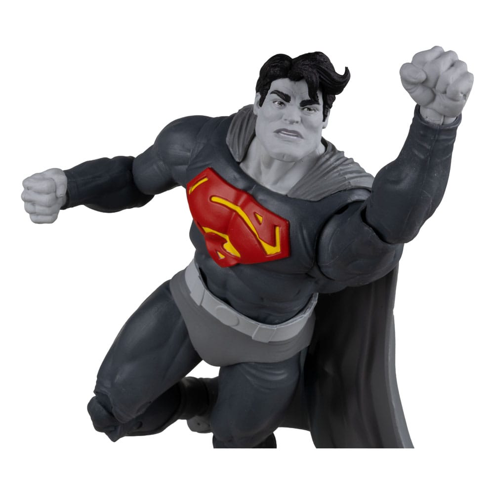 DC Multiverse Action Figure Superman (The Dark Knight Returns) (Black &amp; White Accent Edition) (Gold Label) 18 cm