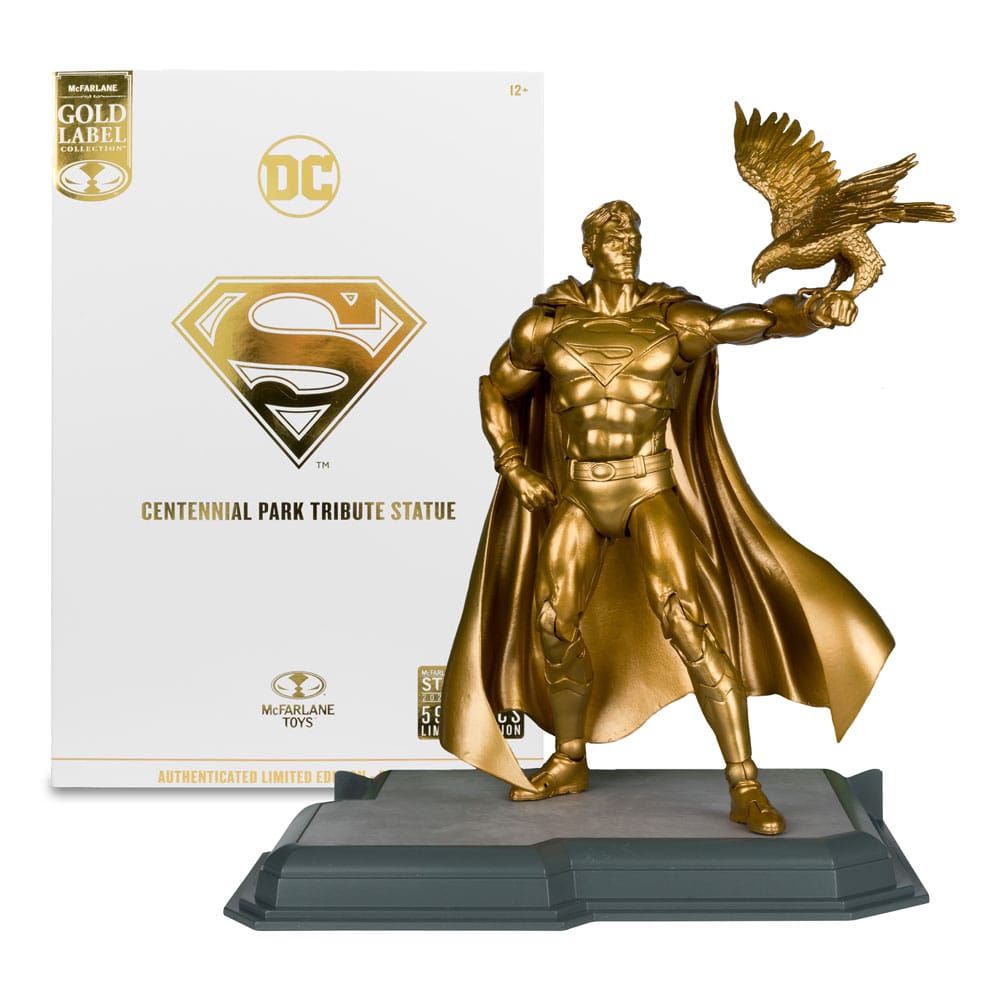 DC Multiverse Action FigureSuperman (Centennial Park Tribute Statue) Gold Label 18 cm