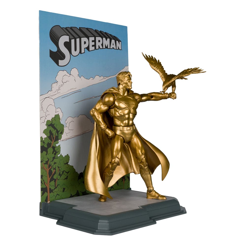 DC Multiverse Action FigureSuperman (Centennial Park Tribute Statue) Gold Label 18 cm