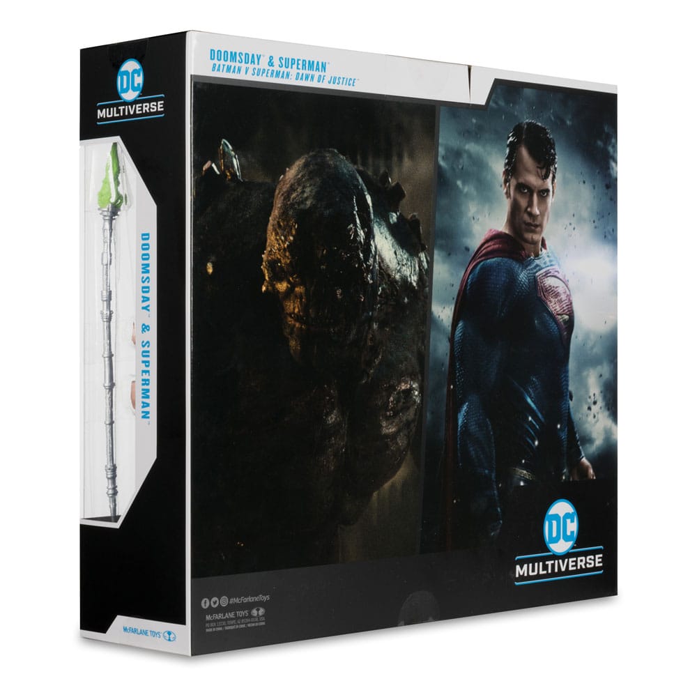 Batman v Superman: Dawn of Justice DC Multiverse Mega Action Figure 2-Pack Doomsday & Superman