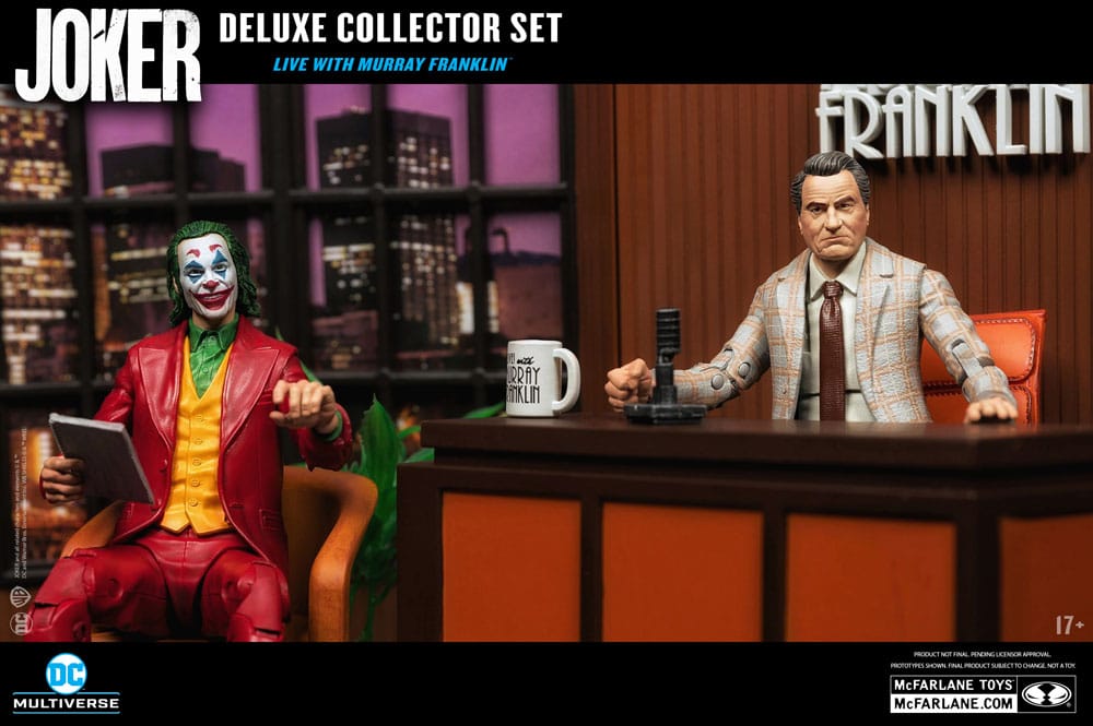 Joker DC Multiverse (Joker Movie) Deluxe Colllector Action Figure The Joker (Live with Murray Franklin) Limited Edition 18 cm