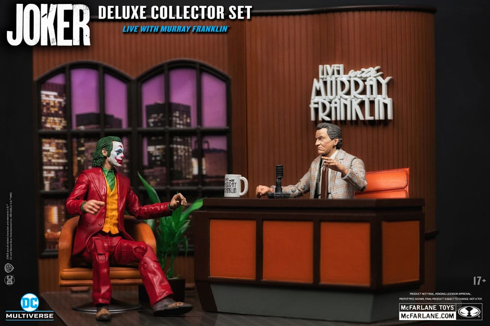 Joker DC Multiverse (Joker Movie) Deluxe Colllector Action Figure The Joker (Live with Murray Franklin) Limited Edition 18 cm