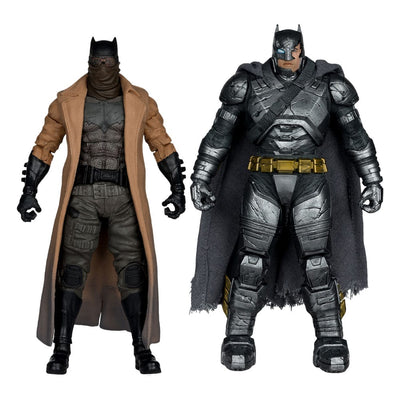 DC Multiverse McFarlane Collector Edition Action Figure 2-Pack #02 Batman (Knightmare) & Batman (Armor Suit) (BvS: DoJ) (Gold Label) 18 cm