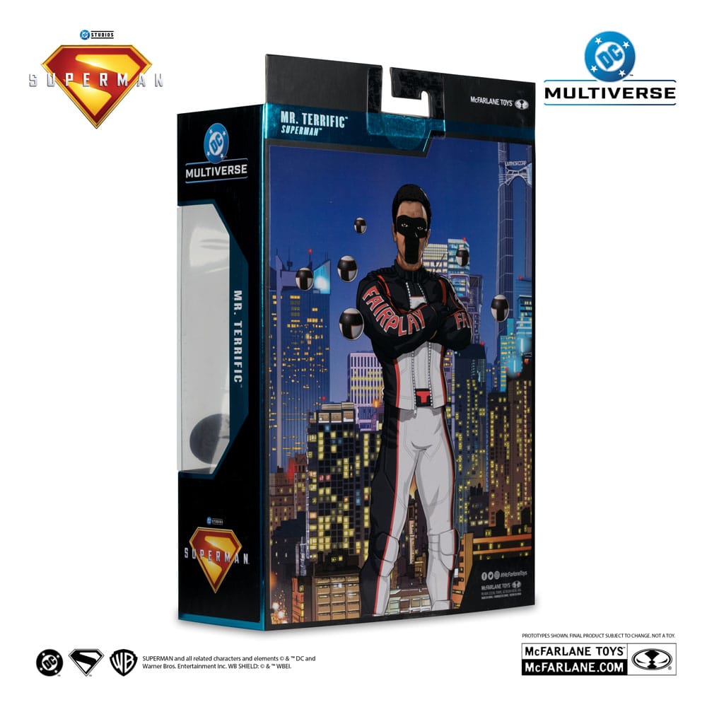 Superman (2025) DC Multiverse Deluxe Theatrical Edition Action Figure Mr. Terrific (Red Platinum Edition) 18 cm