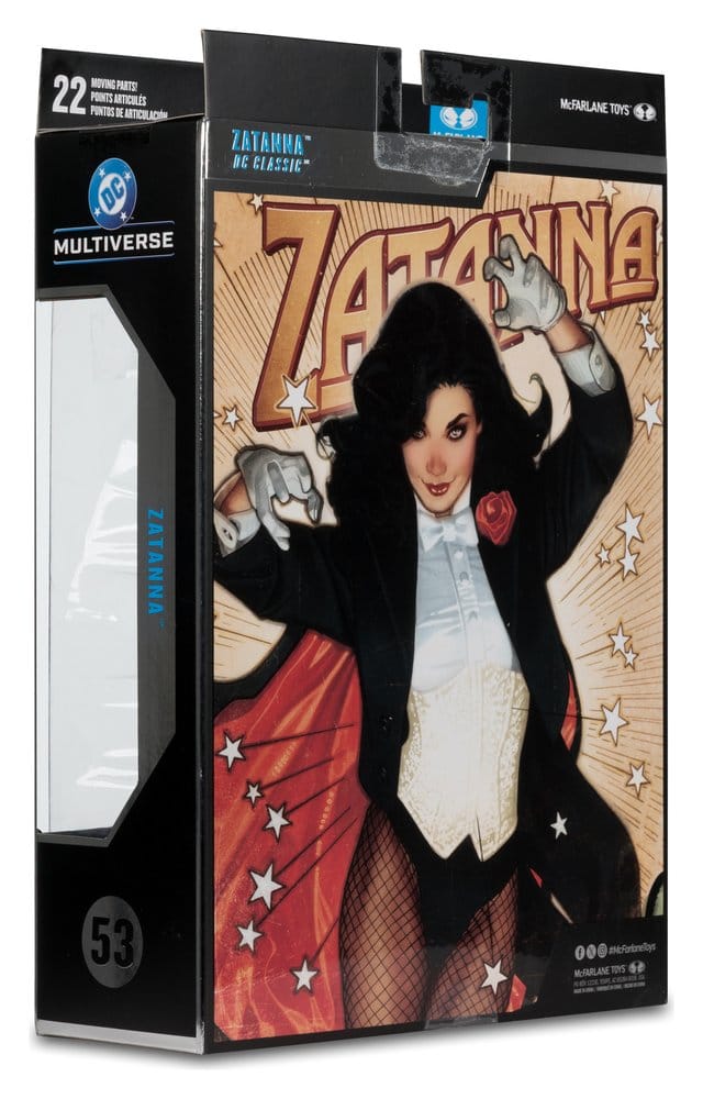 DC Multiverse McFarlane Action Figure Zatanna with Detective Chimp Collector Edition #53 18 cm