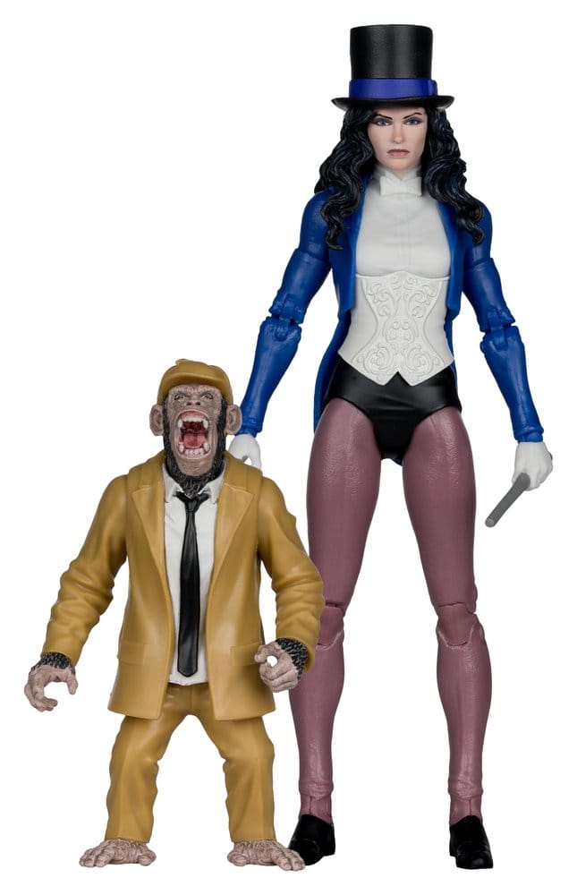 DC Multiverse McFarlane Action Figure Zatanna with Detective Chimp Collector Edition #53 18 cm