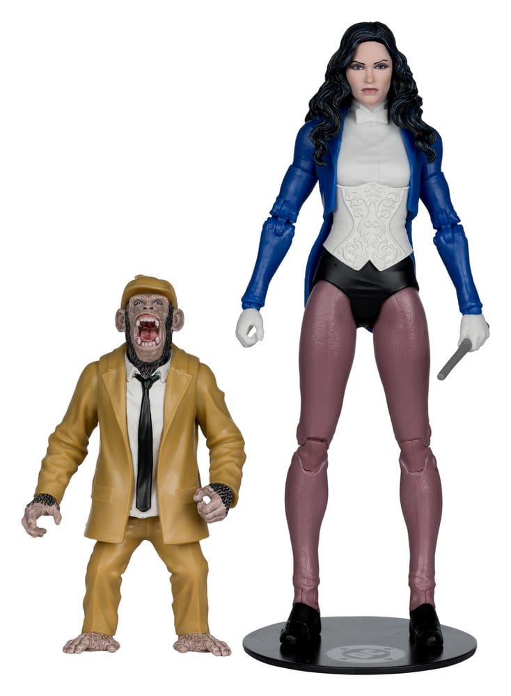 DC Multiverse McFarlane Action Figure Zatanna with Detective Chimp Collector Edition #53 18 cm