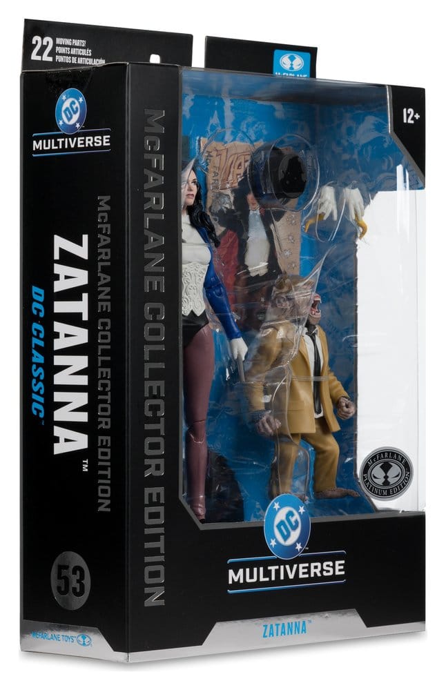 DC Multiverse McFarlane Action Figure Zatanna with Detective Chimp Collector Edition #53 18 cm