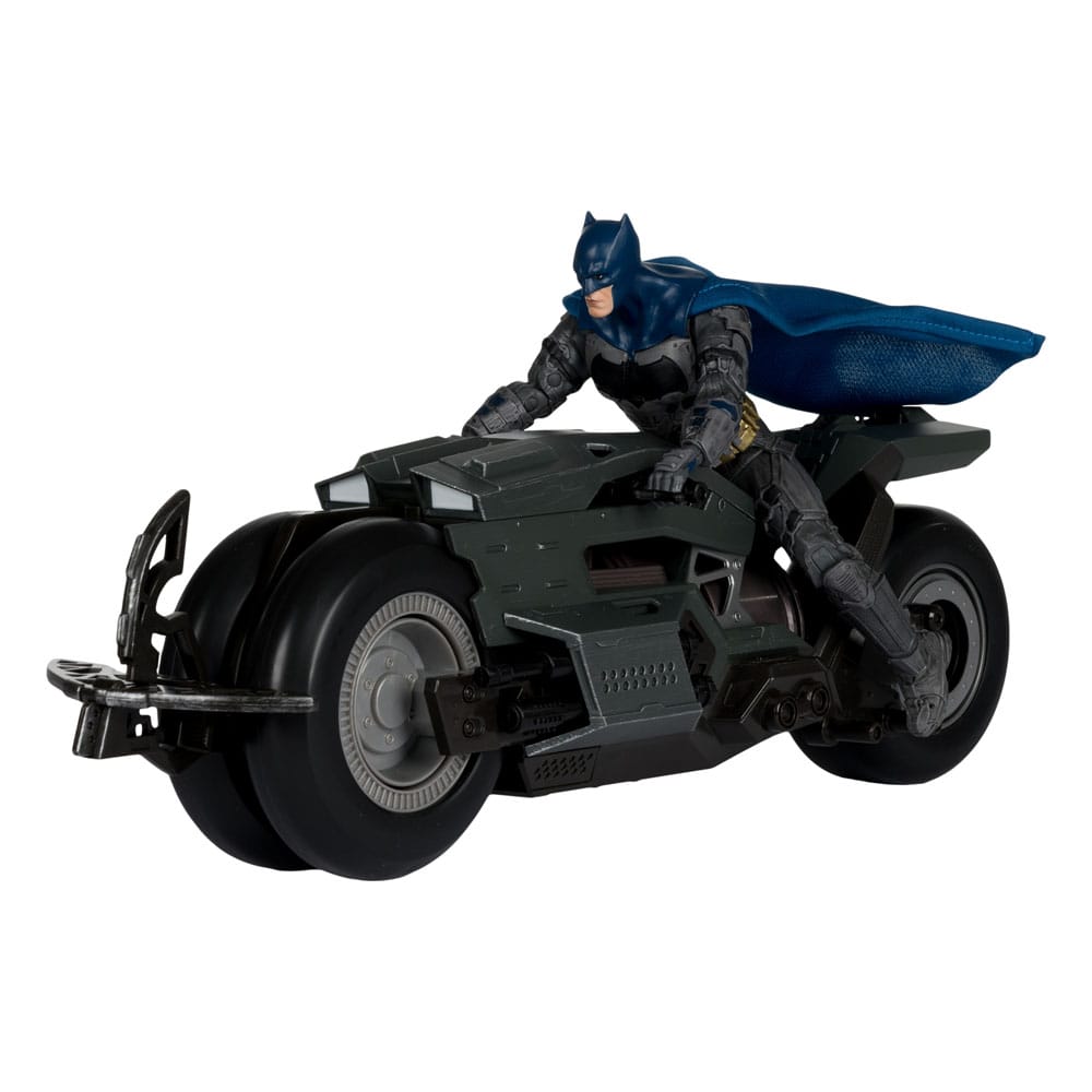 The Flash DC Multiverse Vehicle Batcycle with Batman