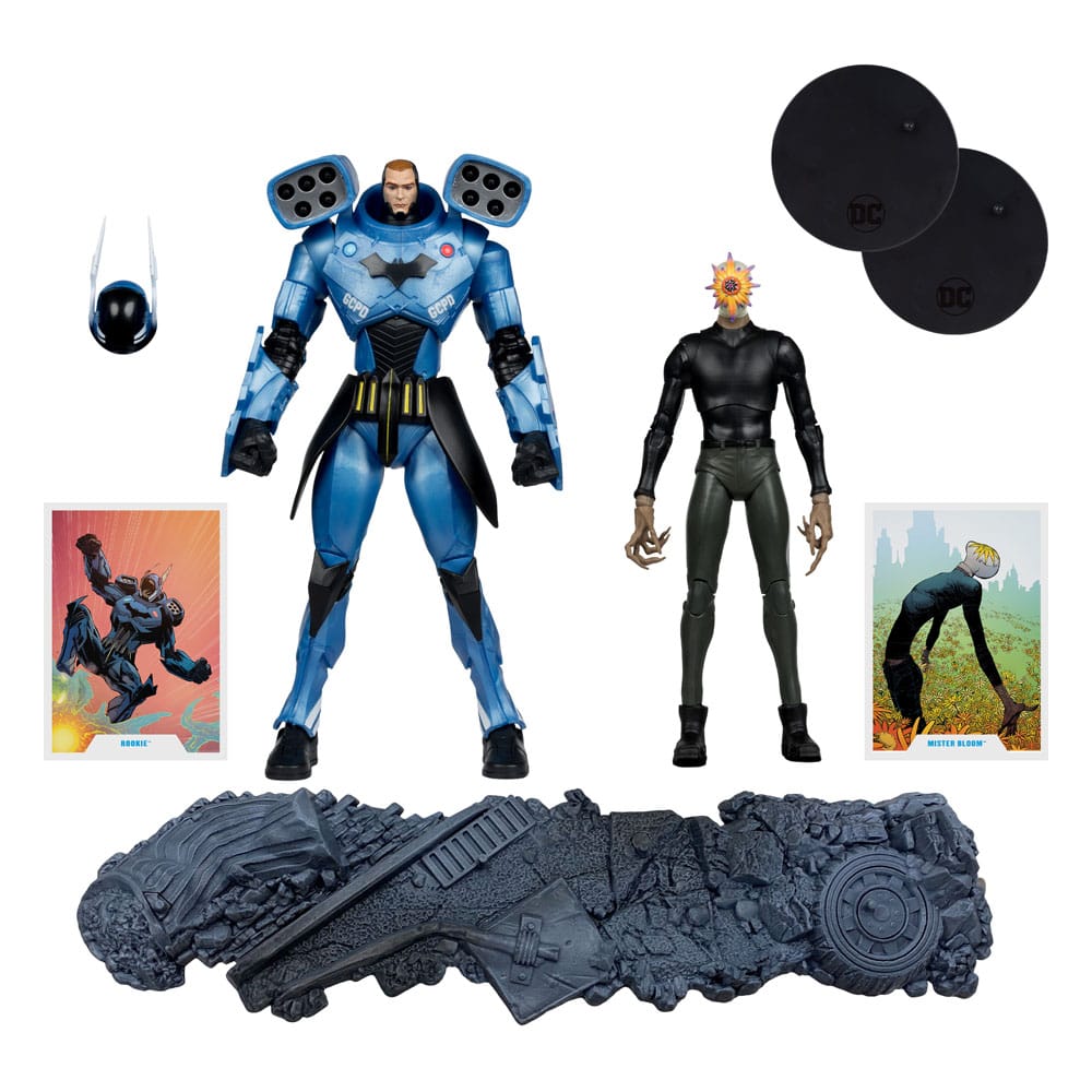 DC Multiverse Action Figure 2-Pack Rookie &amp; Mr. Bloom (Batman: Endgame) (Gold Label) (SDCC) 18 cm