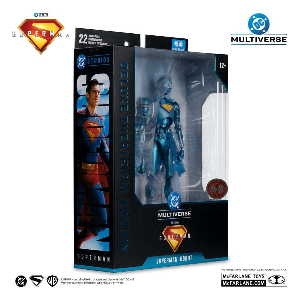 Superman (2025) DC Multiverse Deluxe Action Figure Superman Robot (Red Platinum Edition) 18 cm