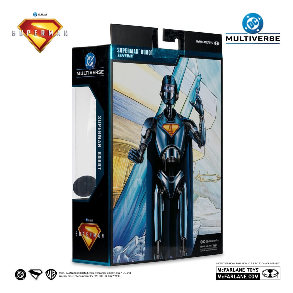 Superman (2025) DC Multiverse Deluxe Action Figure Superman Robot (Red Platinum Edition) 18 cm