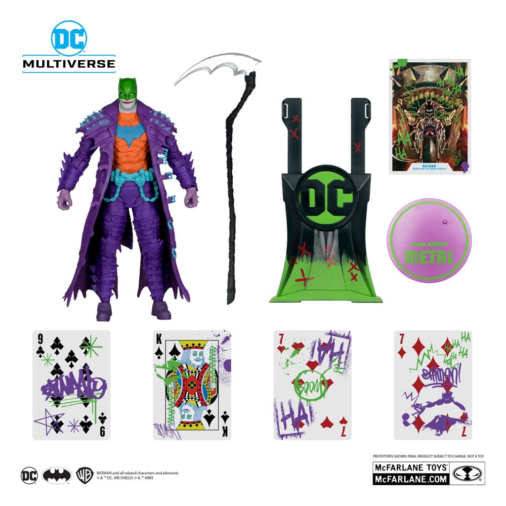 DC Multiverse Action Figure Batman (Dark Nights: Death Metal) Jokerized (Gold Label) 18 cm
