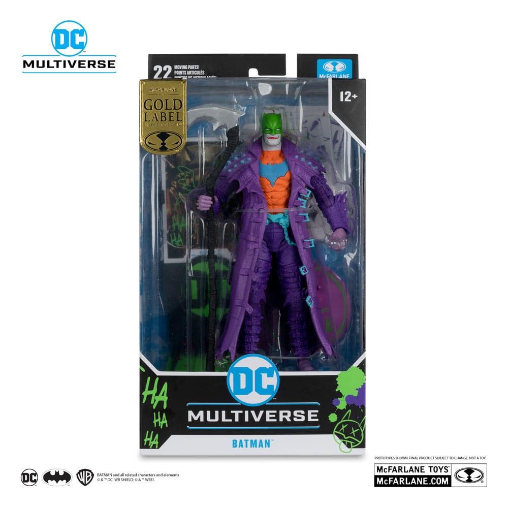 DC Multiverse Action Figure Batman (Dark Nights: Death Metal) Jokerized (Gold Label) 18 cm