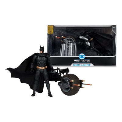 The Dark Knight DC Multiverse Action Figure with Vehicle Batman & The Batpod 18 cm - Damaged packaging