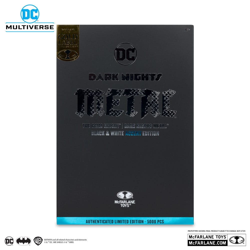 DC Multiverse Action Figure The Grim Knight (Dark Nights Metal) (Black & White Accent Edition) (Gold Label) 18 cm
