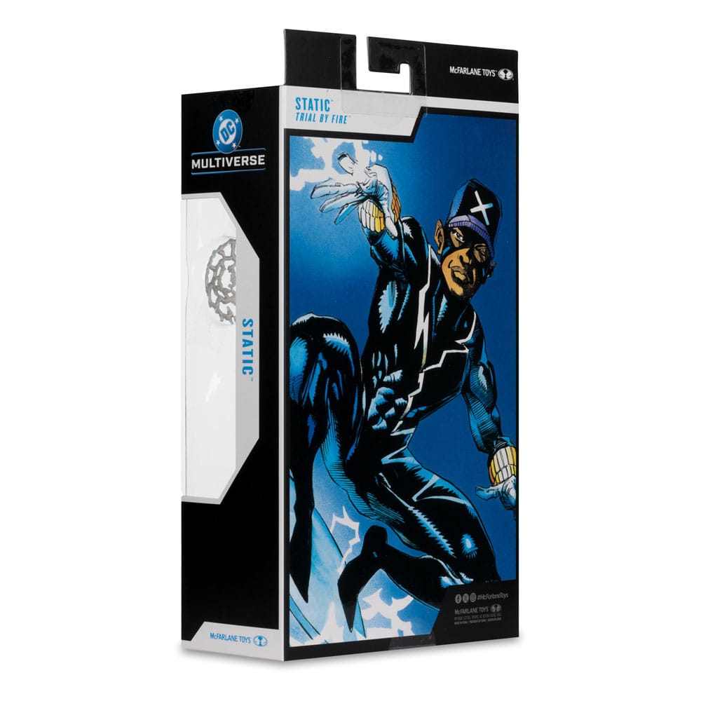 DC Multiverse Action Figure Static Shock (Trial by Fire) (Gold Label) 18 cm