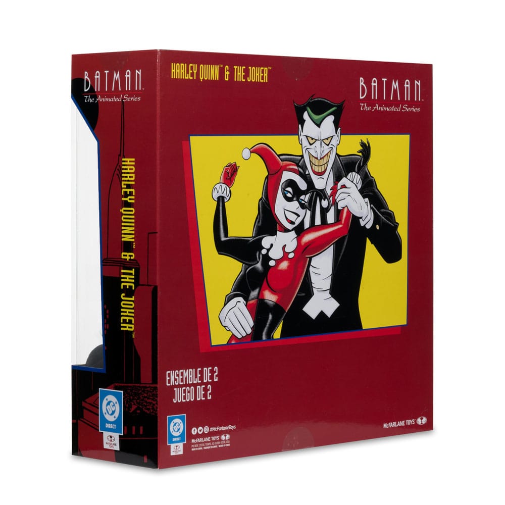 Batman: The Animated Series DC Direct Action Figures Harley Quinn & The Joker (Mad Love) (Gold Label) 18 cm