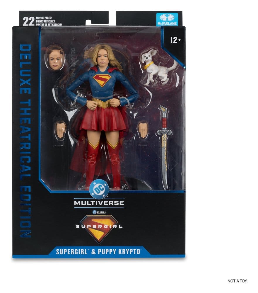 Supergirl (2026) DC Theatrical Deluxe Edition Action Figure Supergirl & Baby Krypto 17 cm - Damaged packaging