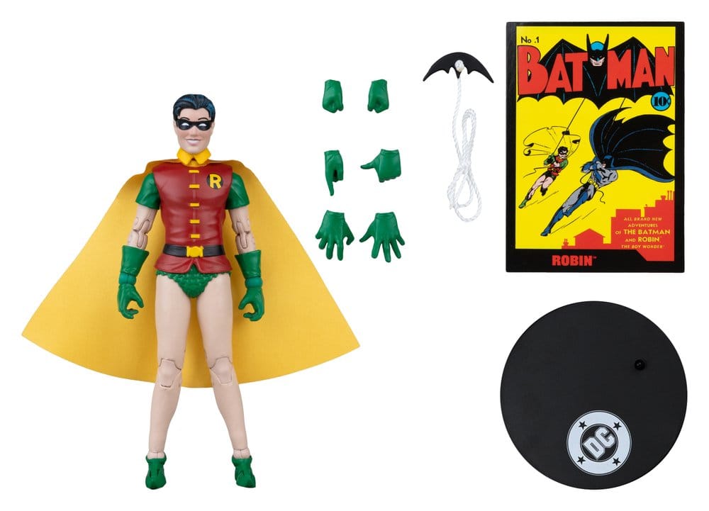 DC Direct Page Punchers Action Figure Robin Dick Grayson (Batman #1) (Red Platinum Edition) 14 cm