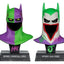 Batman DC Direct Mini Replica 1/3  2-pack Batman Cowls Hush & Knightfall (Jokerized) (Gold Label) 18 cm