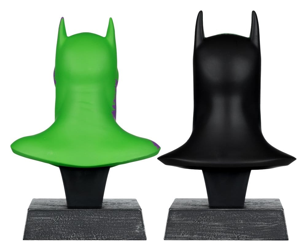 Batman DC Direct Mini Replica 1/3  2-pack Batman Cowls Hush & Knightfall (Jokerized) (Gold Label) 18 cm - Severely damaged packaging